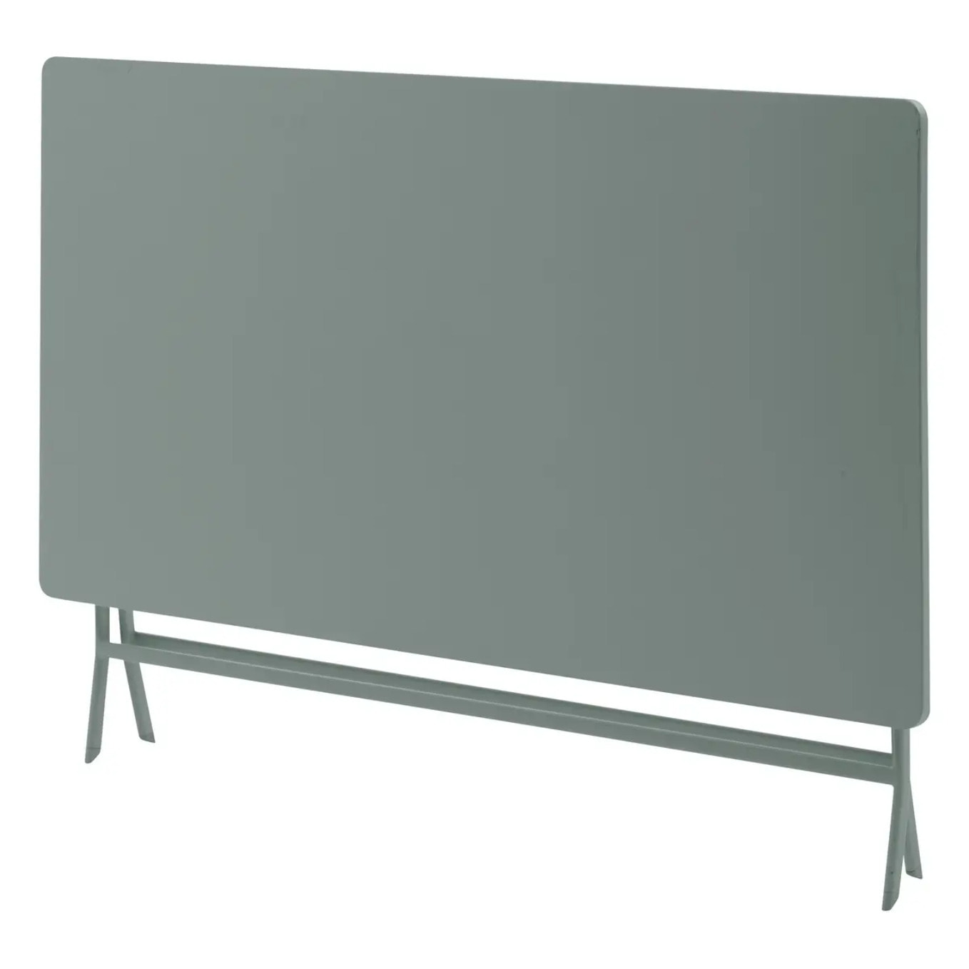 Table de jardin pliante rectangulaire "Greensboro" vert olive 6 places en acier