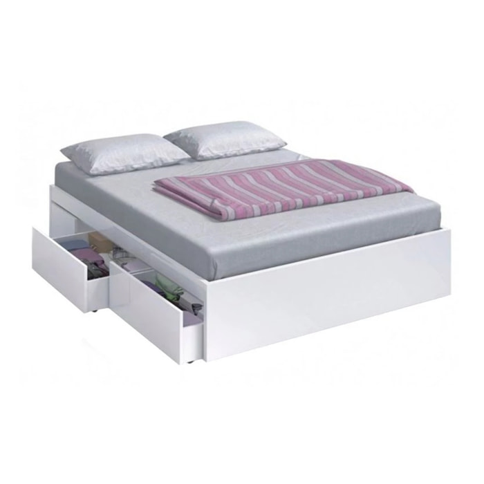 Cama Kendra Blanco Artik (Blanco Mate)