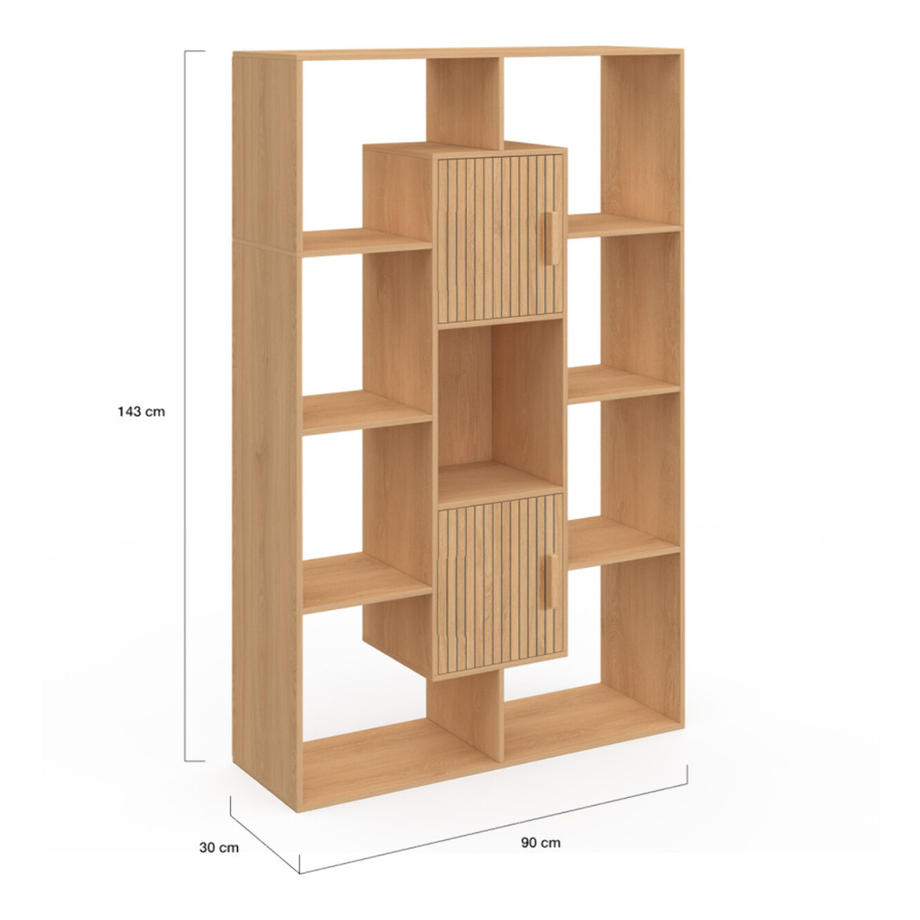 Etagère bibliothèque Faustine 11 compartiments