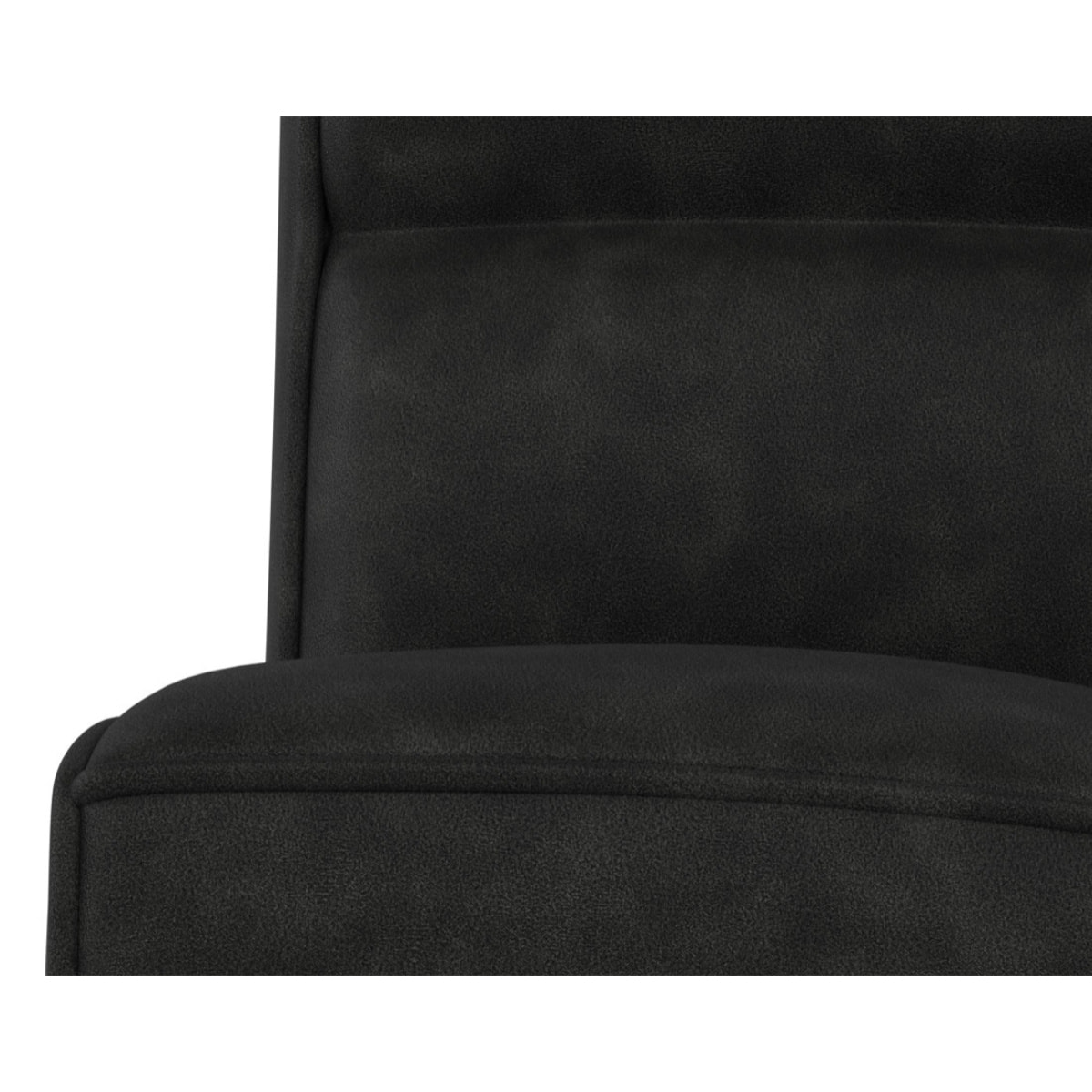 Alya - module d'assise sans accoudoir en simili - Noir