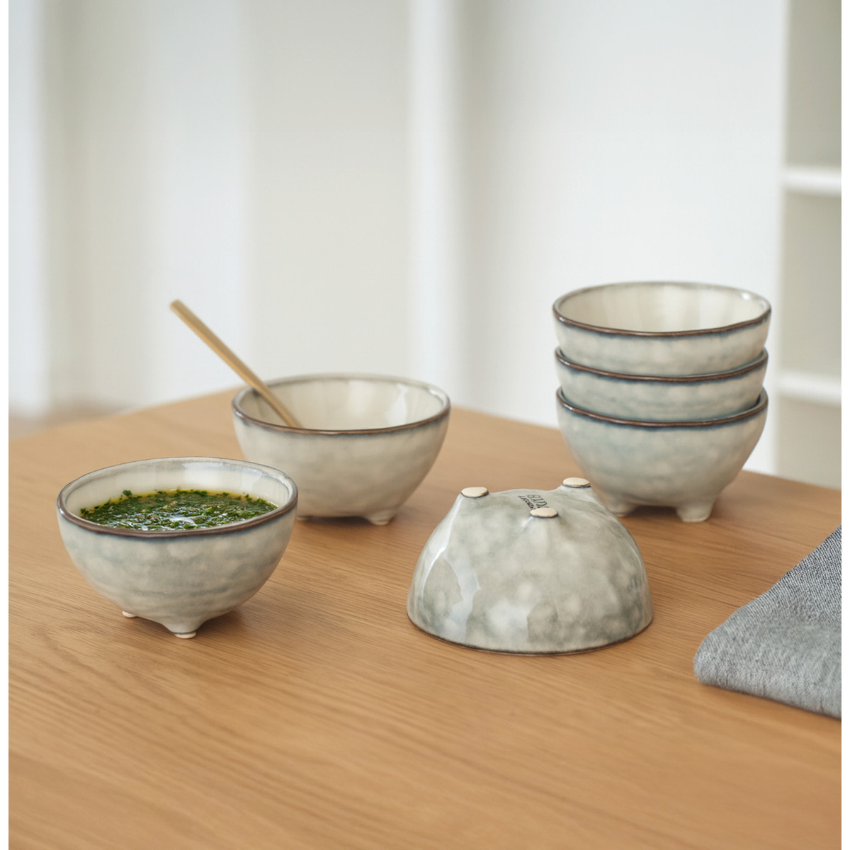 Nori Verde - Tapa sin pie 9.5 cm (Juego de 6)