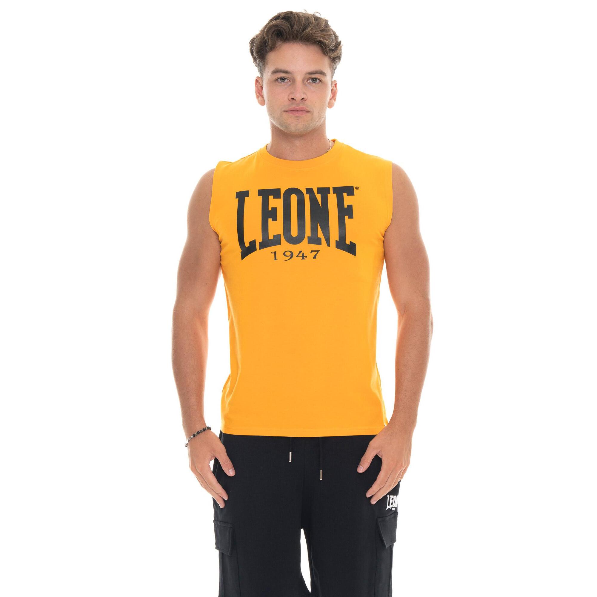 Camiseta sin mangas para hombre con logo grande