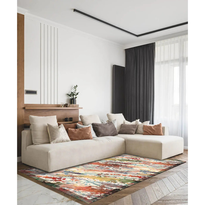 Tappeto arredo salotto soggiorno camera, stile moderno contemporaneo disegni arte moderna e motivi astratti