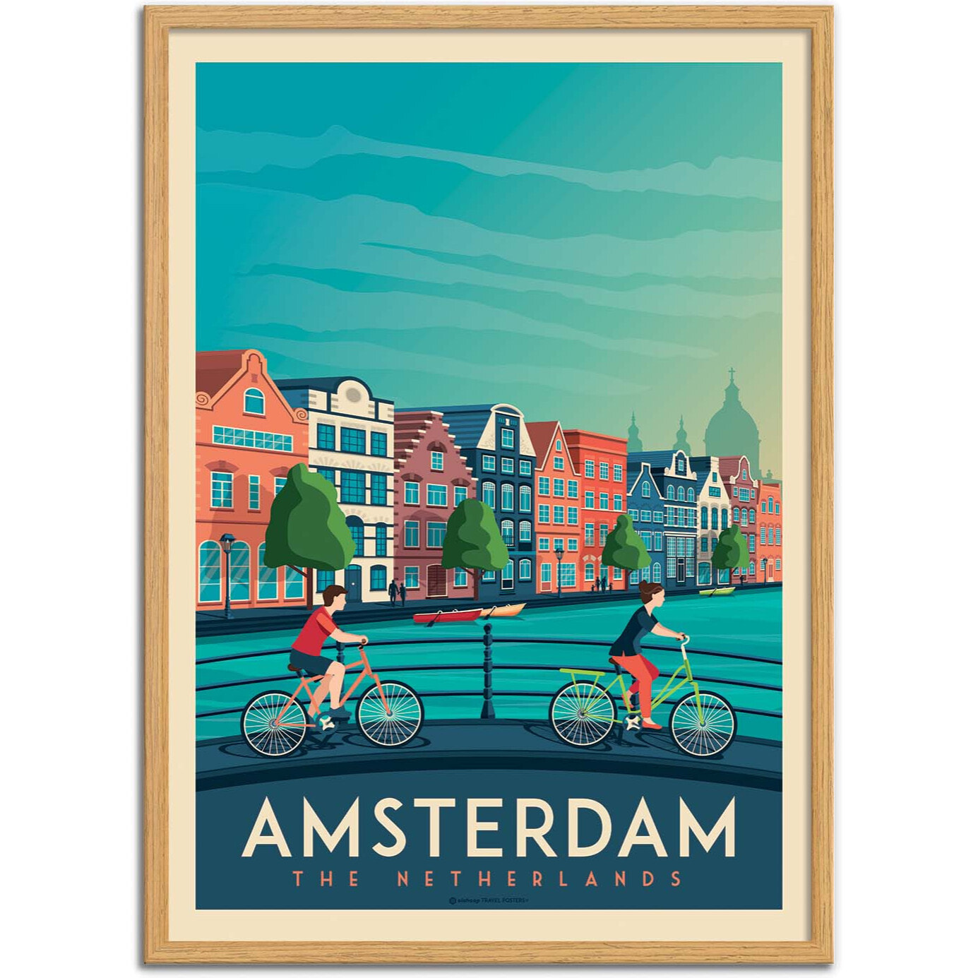 Affiche - Amsterdam - Olahoop Travel Posters