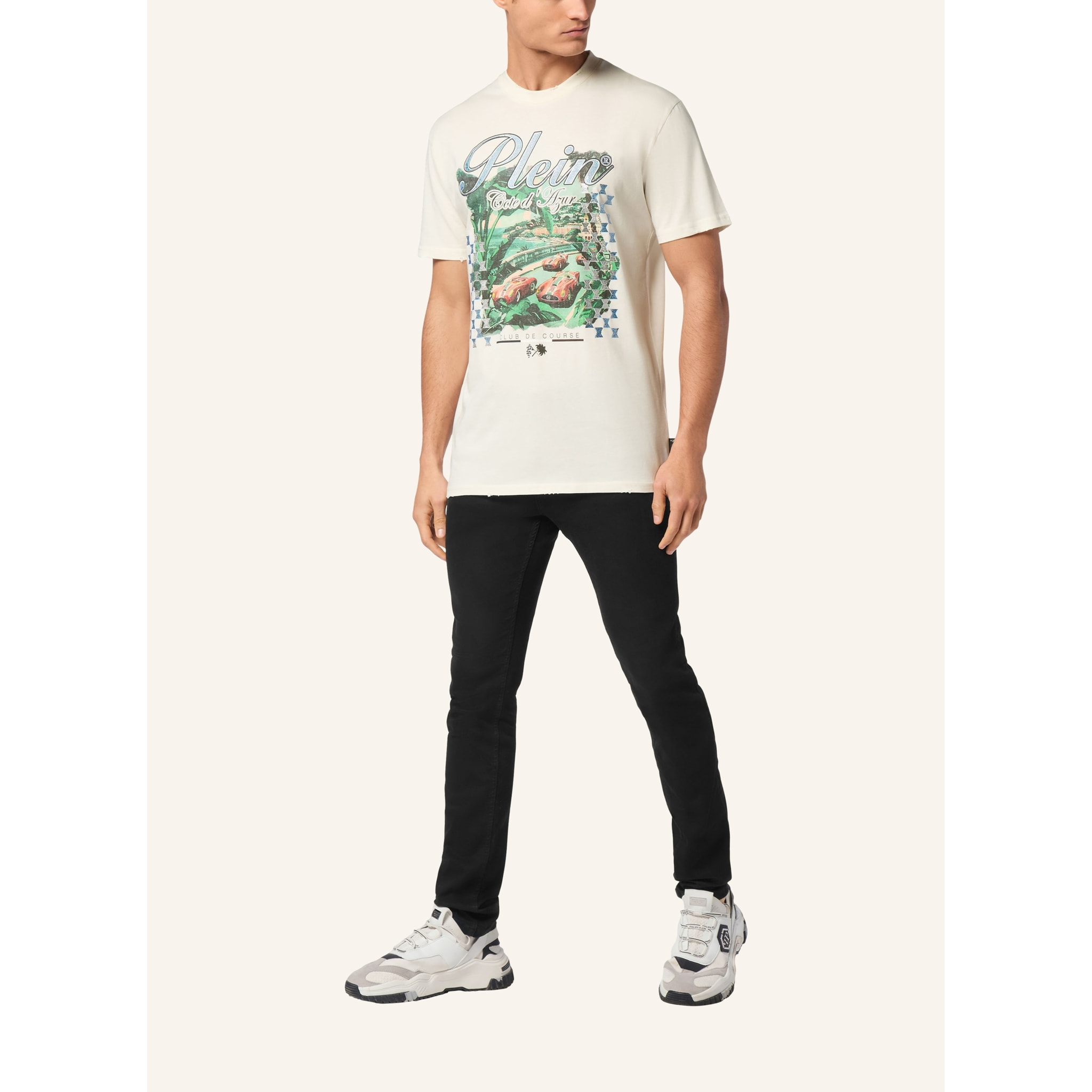 PHILIPP PLEIN Camiseta Cuello Redondo D AZUR