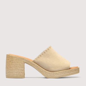 Sandalia Tacón Arena - Thyme