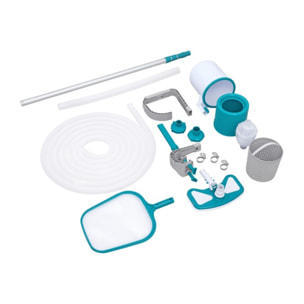 Bestway Kit entretien piscine Deluxe avec skimmer, aspirateur et épuisette