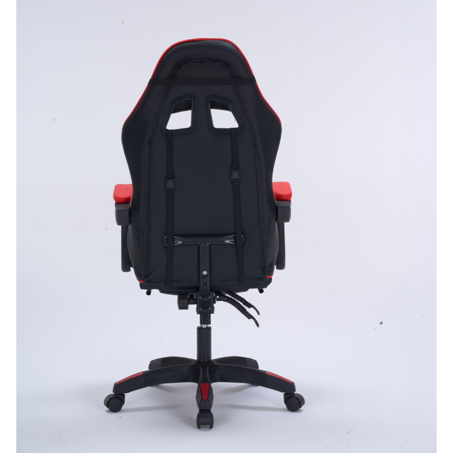 Chaise gaming de bureau ergonomique inclinable noir et rouge JOAO