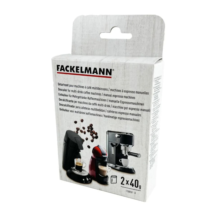 Sachets détartrants pour machines à café Fackelmann Petit Déjeuner