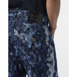 PHILIPP PLEIN Beach Boy Fit Jeans Jacquard Monogram