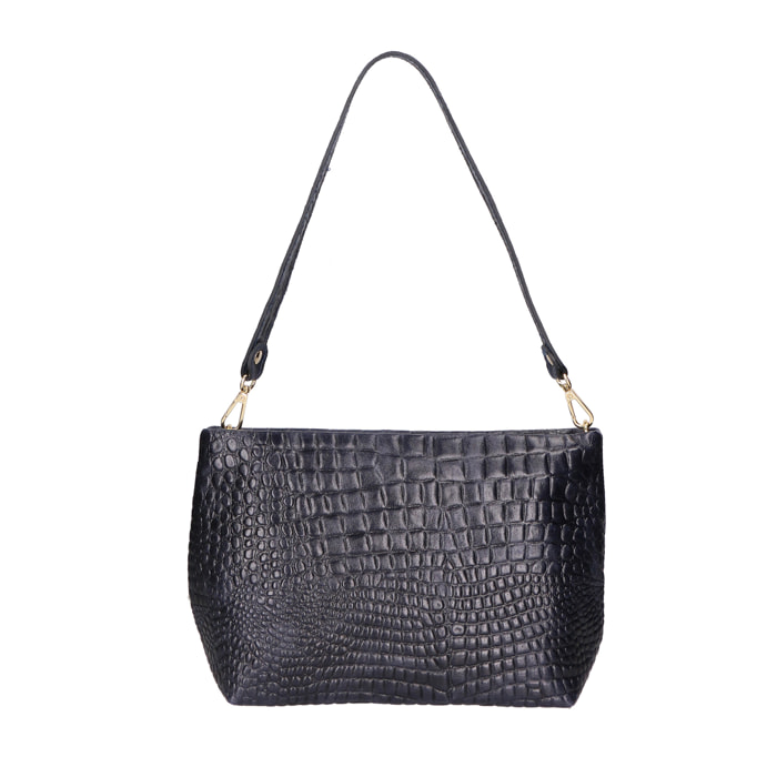 Borsa a spalla da Donna Lorelei in Vera Pelle Made in Italy 19x33x10 cm