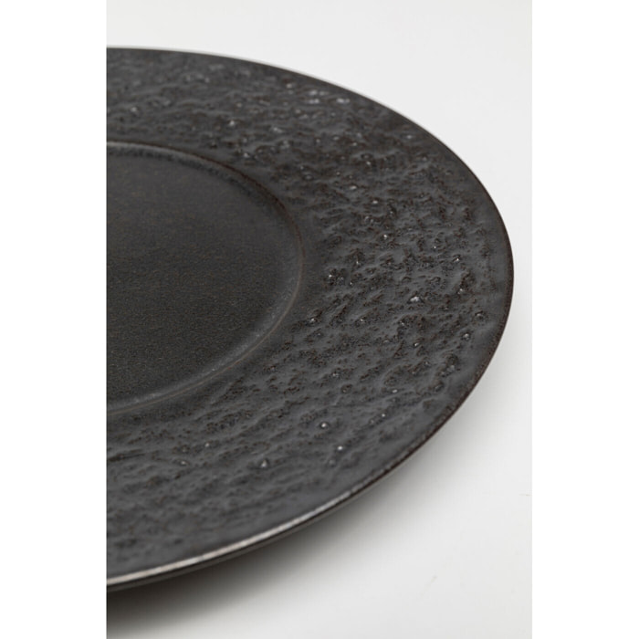 Assiettes Cosmos noires 21cm set de 4 Kare Design