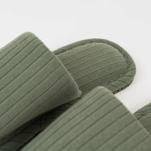 Zapatillas Canale Raya Ancha Verde Cacería