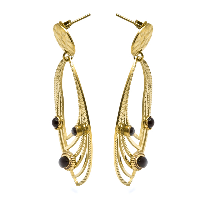 Pendientes Lux by Lux acabadoss oro 18k