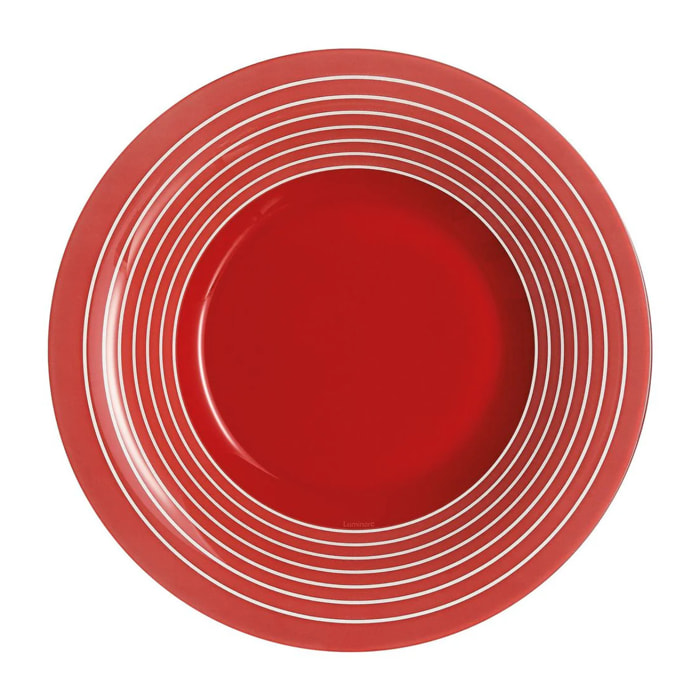 Piatto fondo rosso 21,5 cm Factory - Luminarc