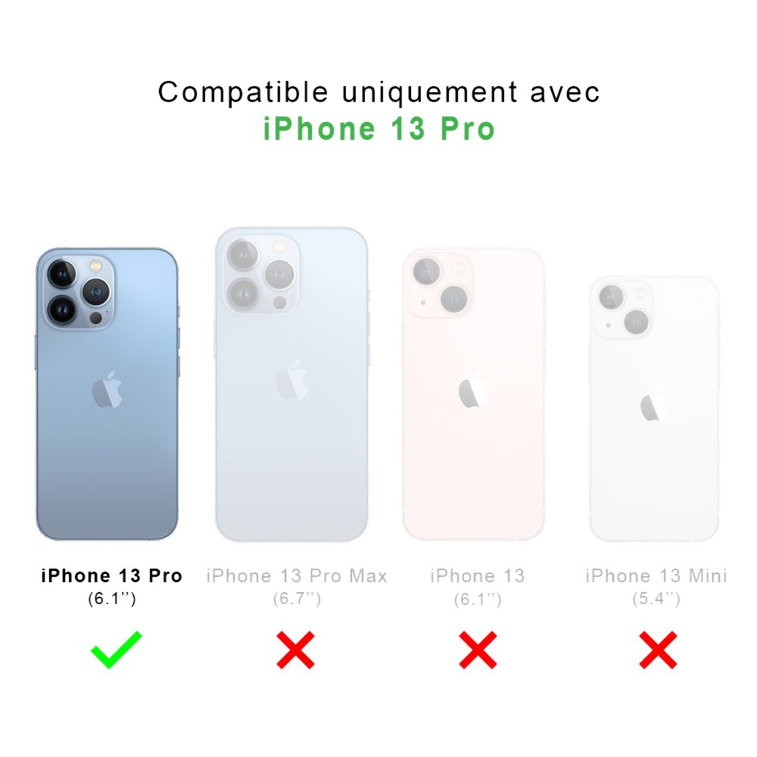 Coque iPhone 13 Pro 360° intégrale protection avant arrière silicone transparente