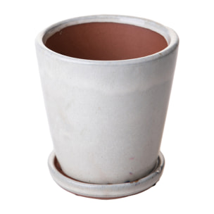 Vaso D11X11 Cm Orchidea - Pezzi 4 - 11X11X11cm - Colore: Bianco - Bianchi Dino - Decori Casa E Complementi