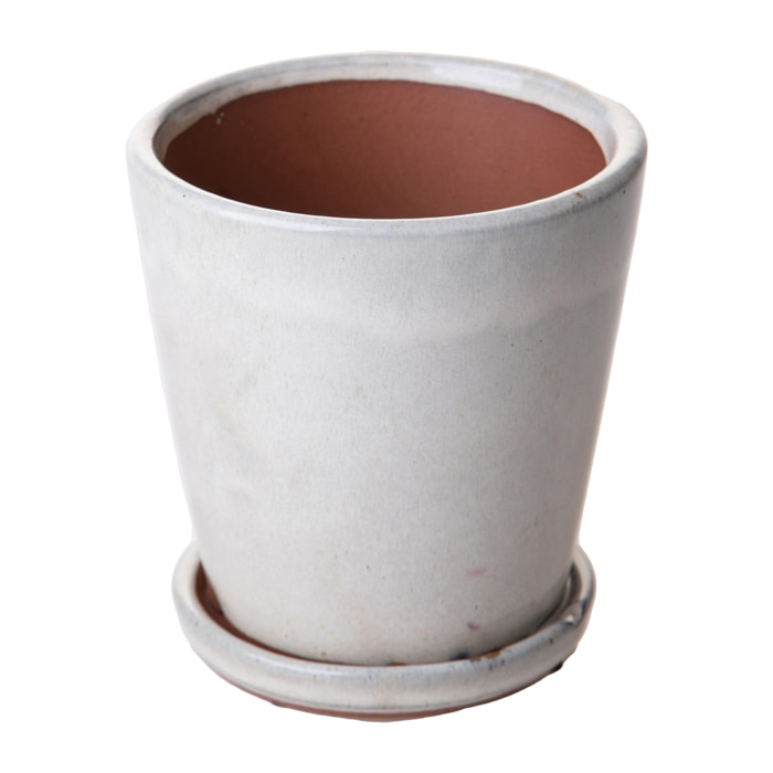 Vaso D11X11 Cm Orchidea - Pezzi 4 - 11X11X11cm - Colore: Bianco - Bianchi Dino - Decori Casa E Complementi