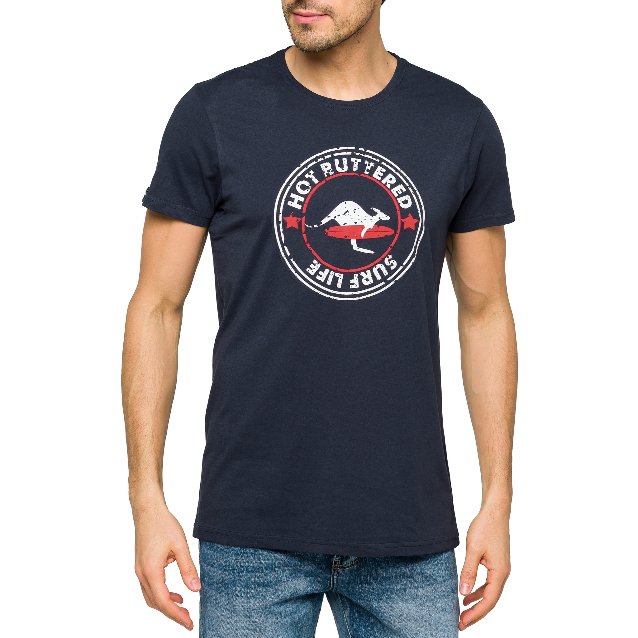 Camiseta de algodón 150 gr Hot Buttered Surflife Color Azul Marino