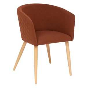 Fauteuil à dîner "Marlo" hêtre ambre