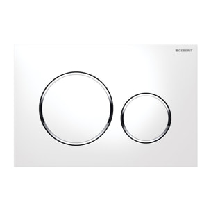 Pack WC Bati Geberit Duofix UP320 + WC Villeroy & Boch sans bride Architectura, fixations invisibles + Plaque blanche