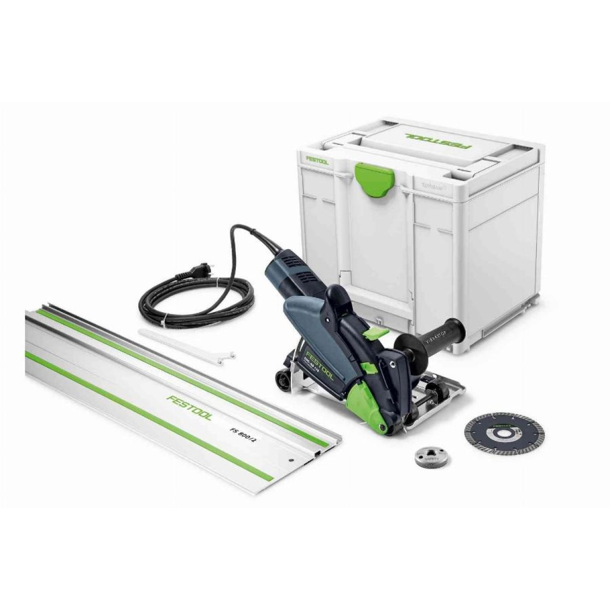 Système de tronçonnage diamant FESTOOL DSC-AG 125-Plus-FS - Avec disque diamant Ø 125 mm - 576549