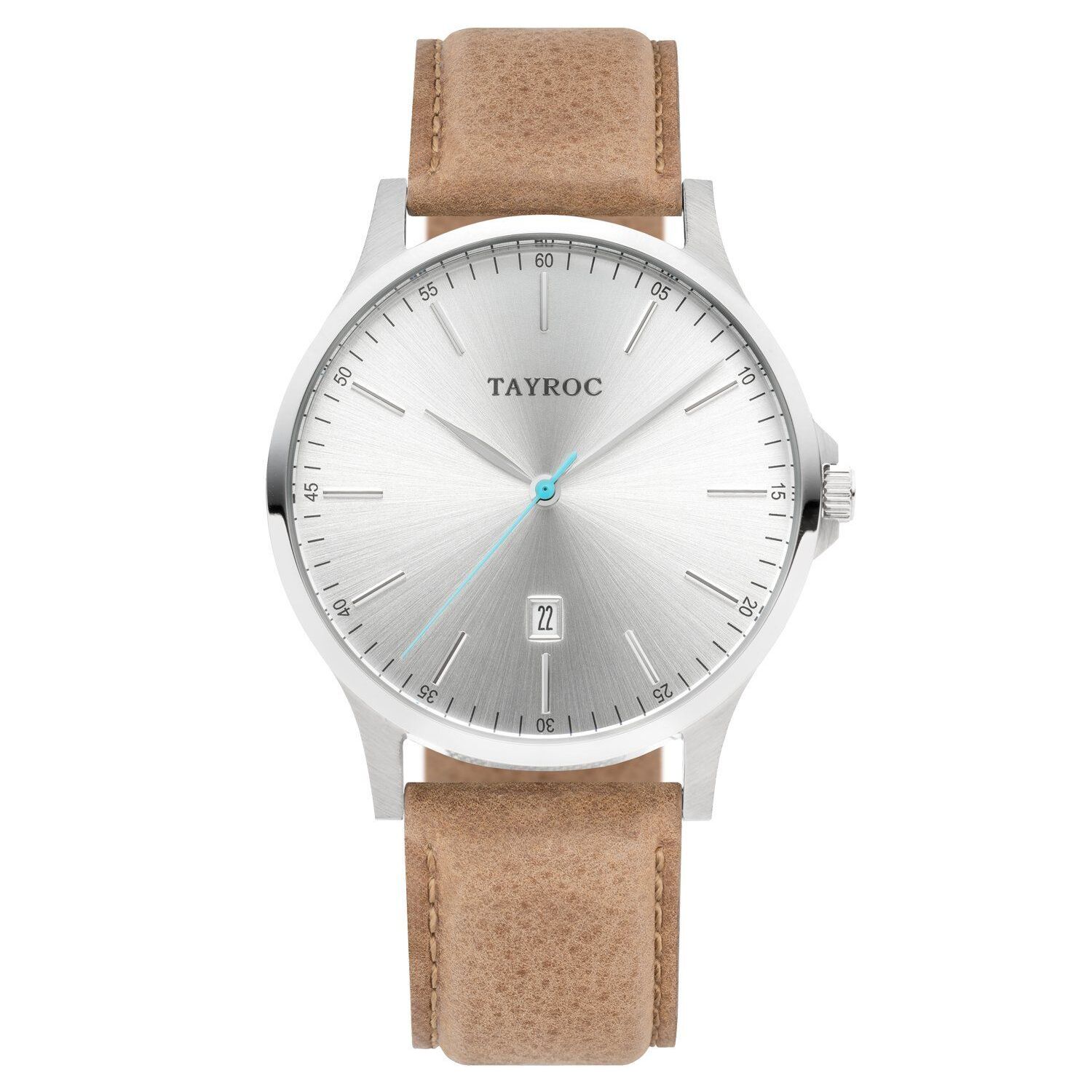 Reloj Tayroc TXM100 Hombre Analogico Cuarzo con Correa de Cuero