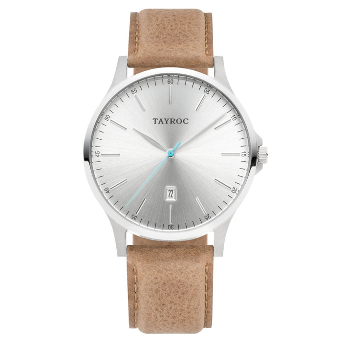 Reloj Tayroc TXM100 Hombre Analogico Cuarzo con Correa de Cuero