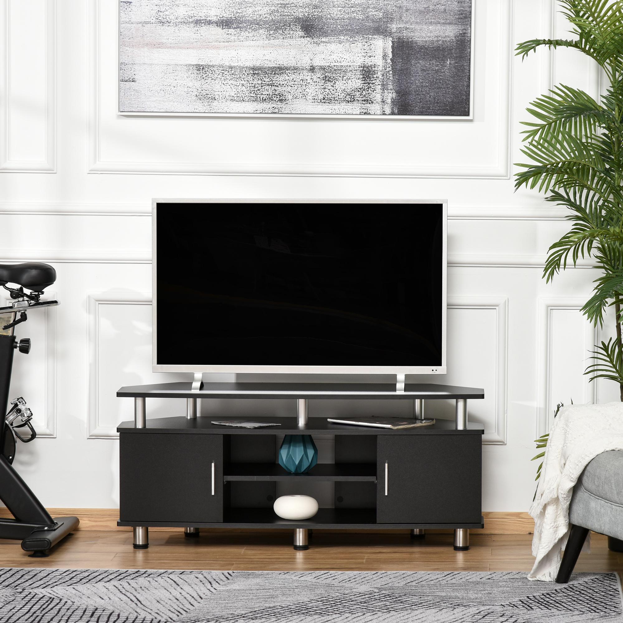 Meuble banc TV design contemporain multi-rangements