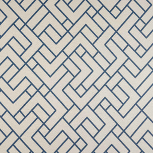 Rideau thermique imprimé graphique - Bleu