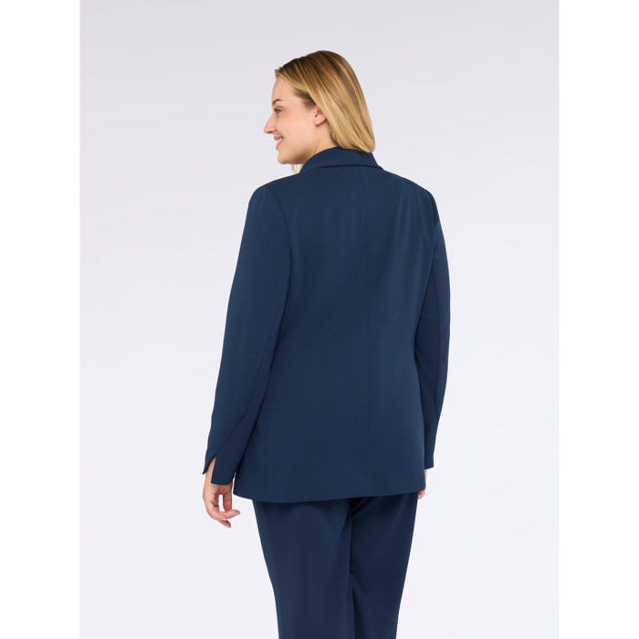 Fiorella Rubino - Blazer ajustado en tejido elástico - Azul