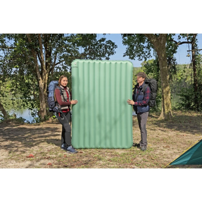 Bestway Matelas gonflable de trekking 2 places 203 x 142 x 15 cm avec gonfleur