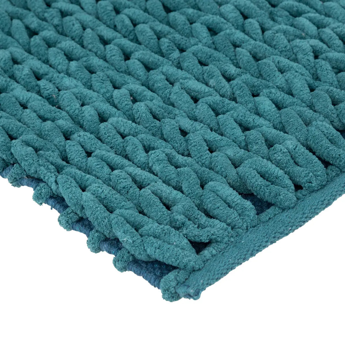 Tapis de bain 50x75 cm Bleu pétrole Colorama