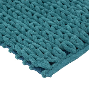 Tapis de bain 50x75 cm Bleu pétrole Colorama