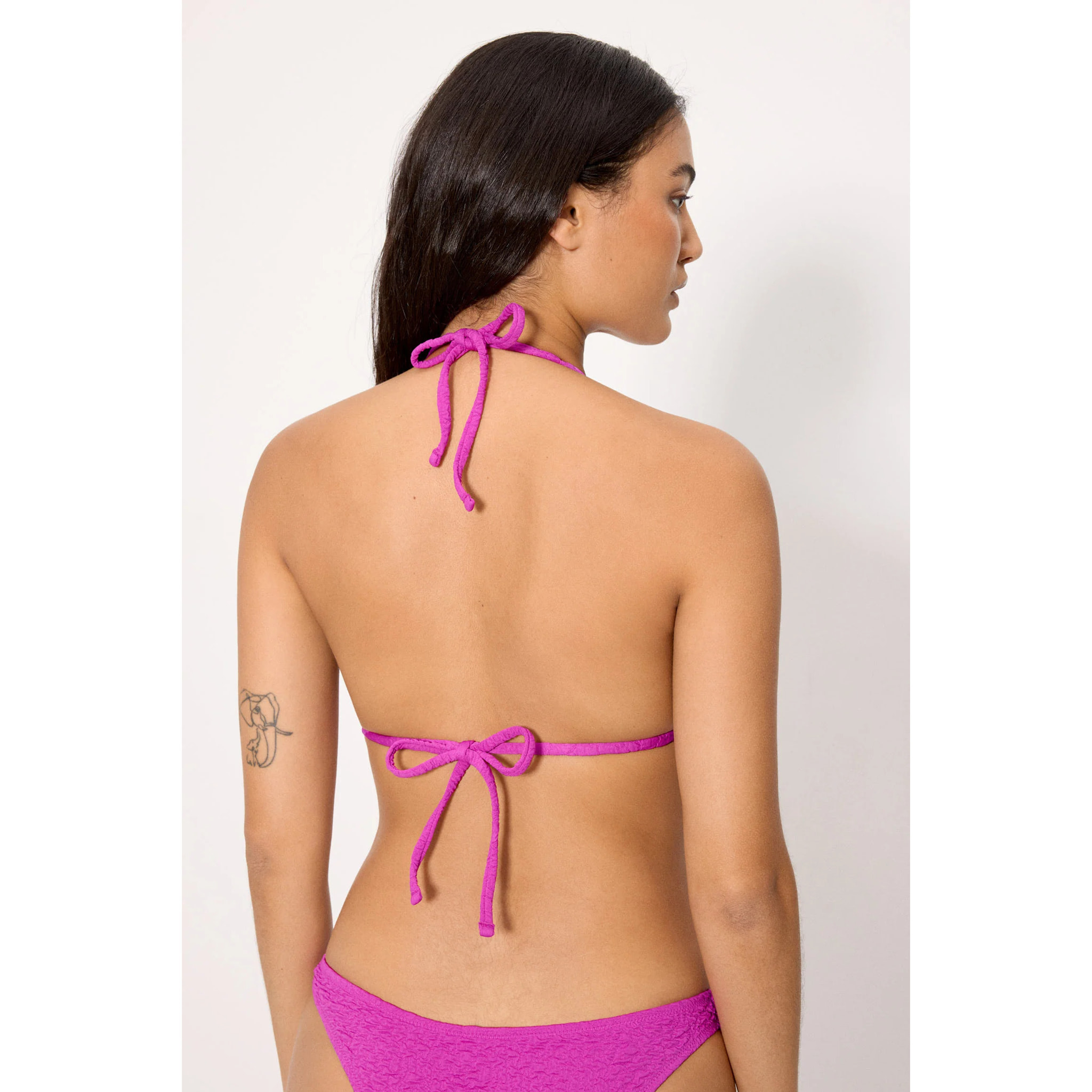 Top bikini a triangolo push-up Viola