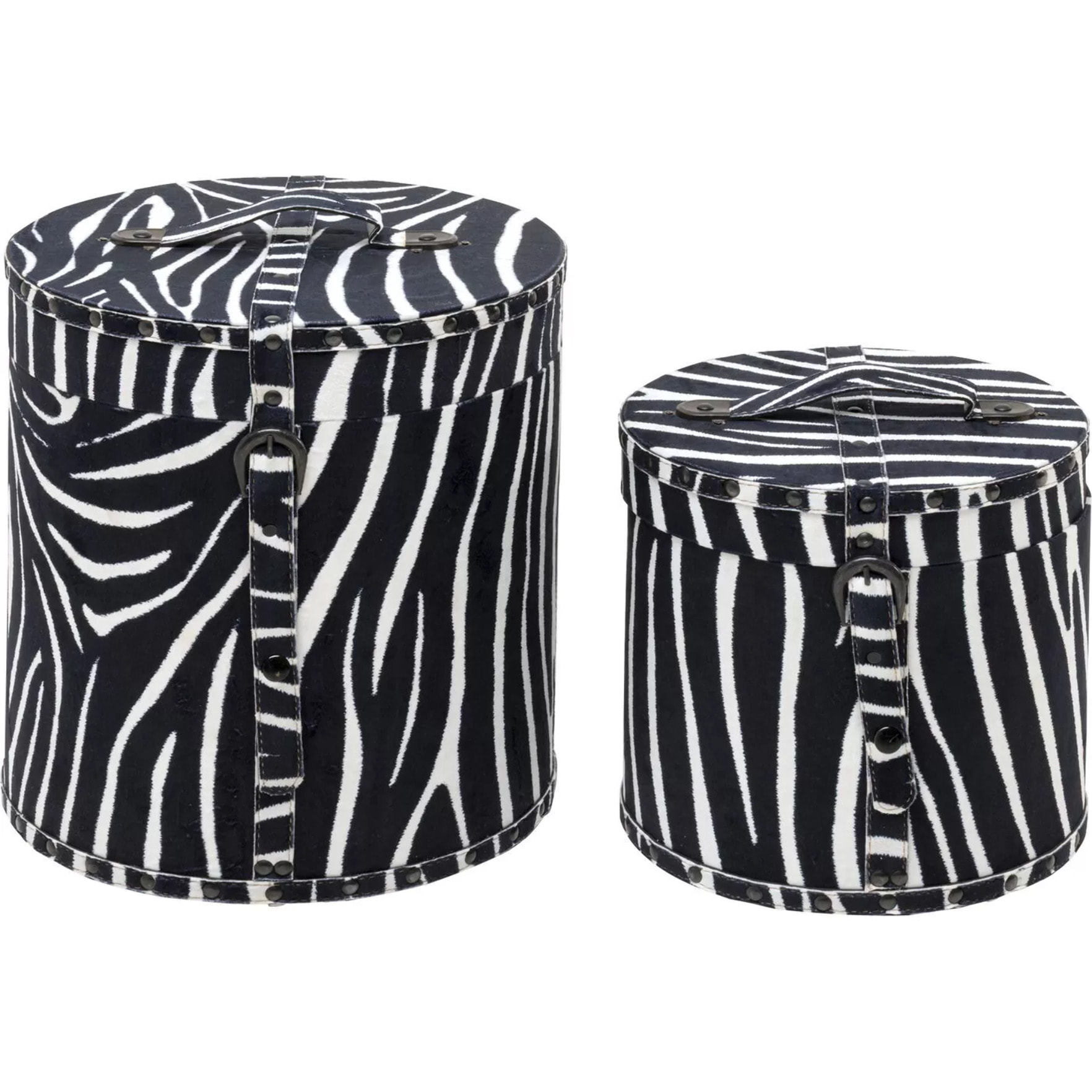 Boîtes Wild Animal zèbre set de 2 Kare Design