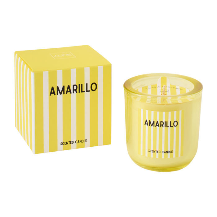 J-Line Bougie Parfumée Amarillo - Citrus Sense - verre - jaune - small