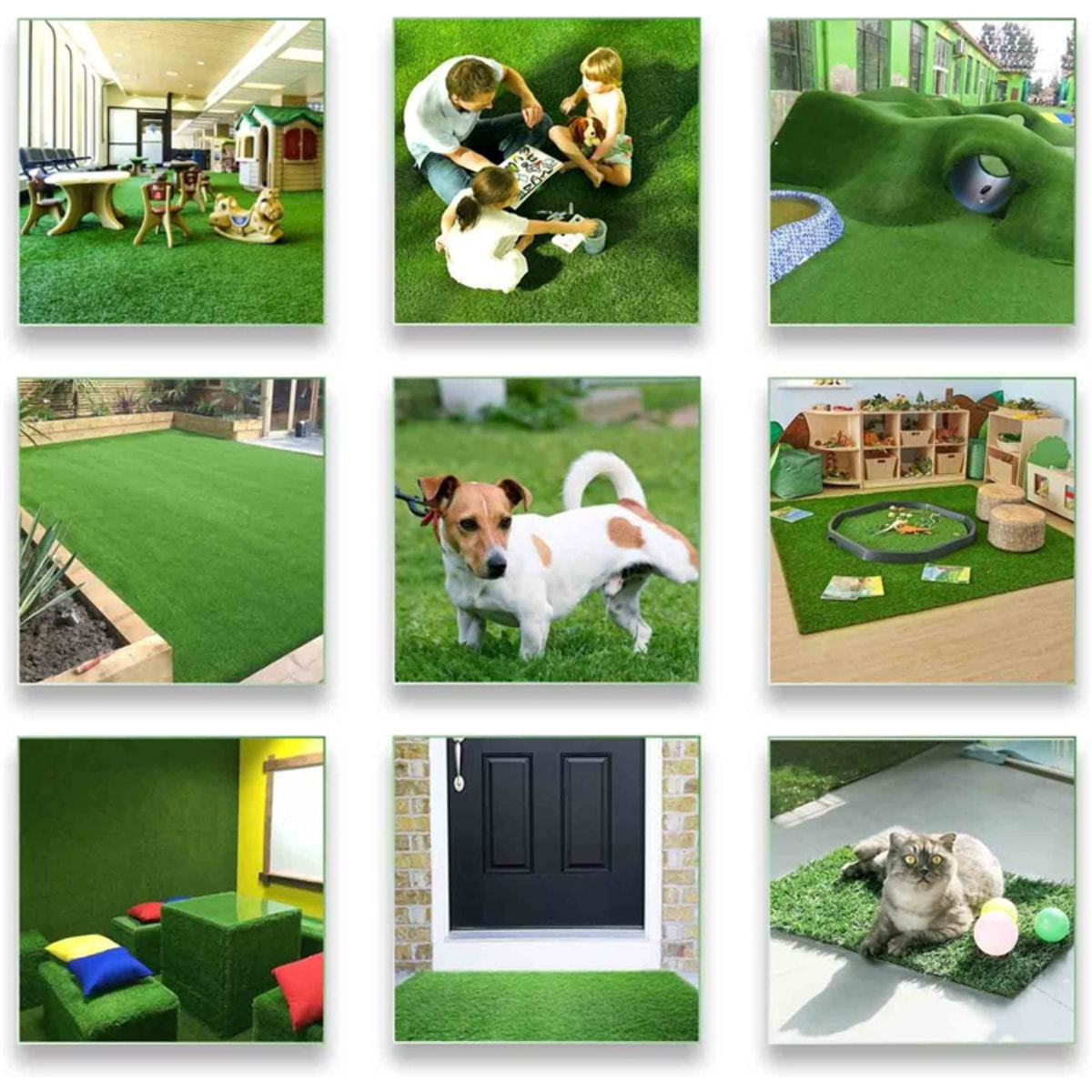 Prato Sintetico Manto Erboso Erba Finta Da 7 Mm Ideale Per Giardino Tappeto Erboso Sintetico Anti UV Atossico Drenante Per Piscina 1 x 5mt 5mq