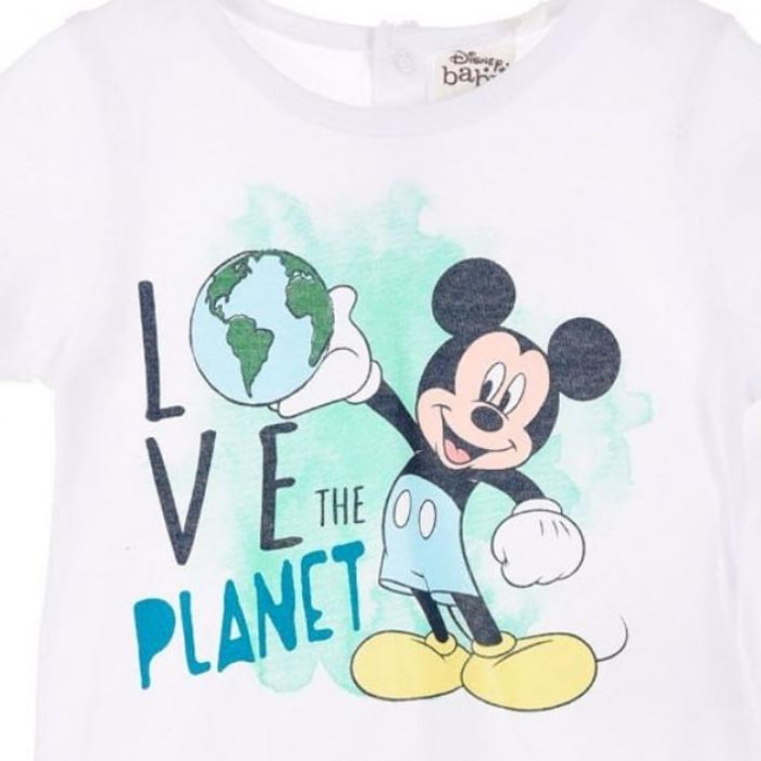 Maglietta Baby Topolino Bianca Lui Disney Bianco