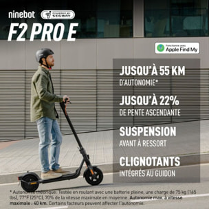 Trottinette électrique NINEBOT F2 Pro E powered by Segway