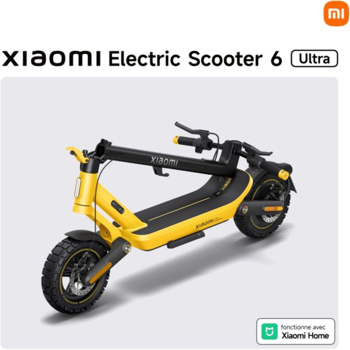Trottinette électrique XIAOMI Electric Scooter 6 Ultra Jaune