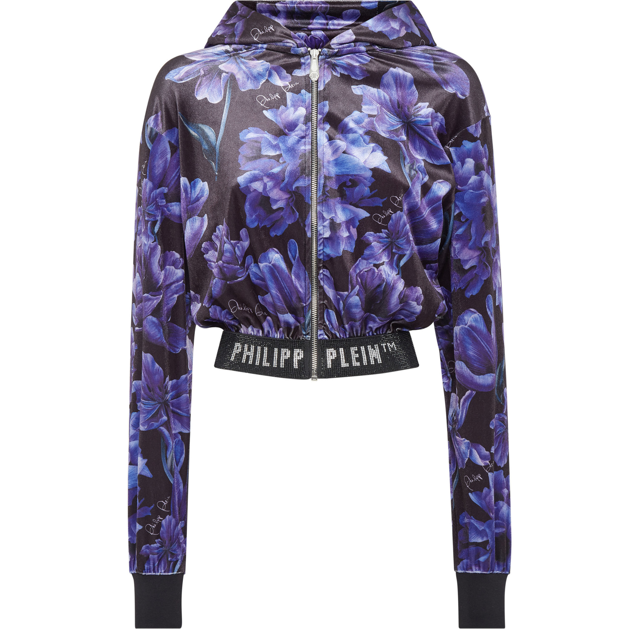 PHILIPP PLEIN Sudadera con capucha FLOWERS