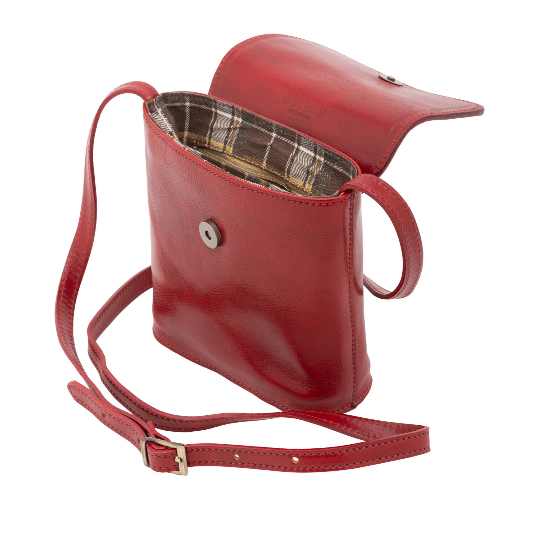 Borsa a tracolla uomo in vera pelle - Modello Castillon - 100% pelle - 16.0 x 17.5 x 7.0 cm