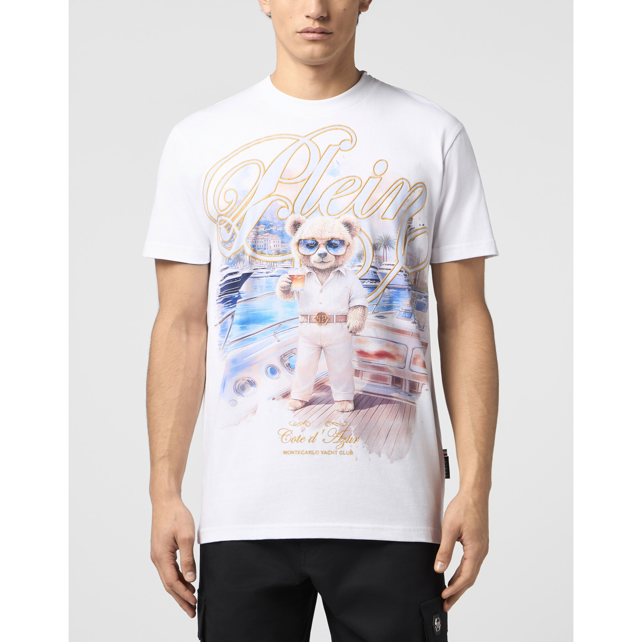 PHILIPP PLEIN Round Neck T-Shirt Teddy Bear