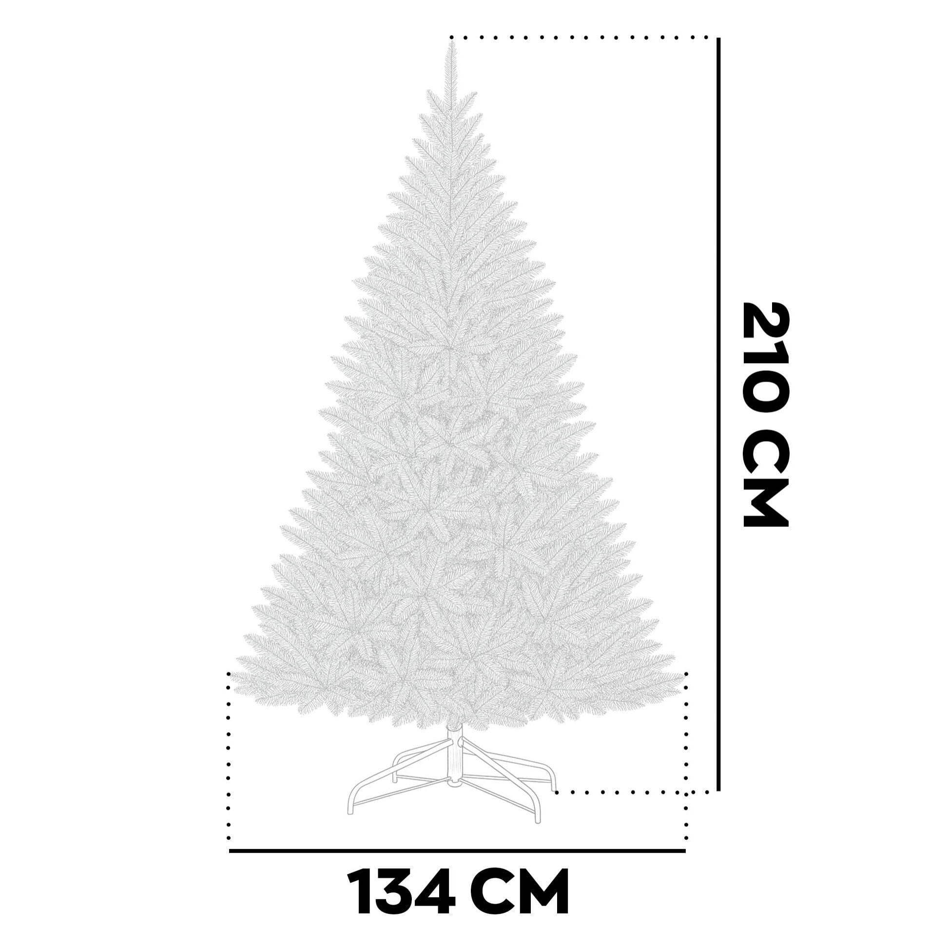 Alfa - Albero di Natale in PVC ø134x210H cm, 1668 Punte