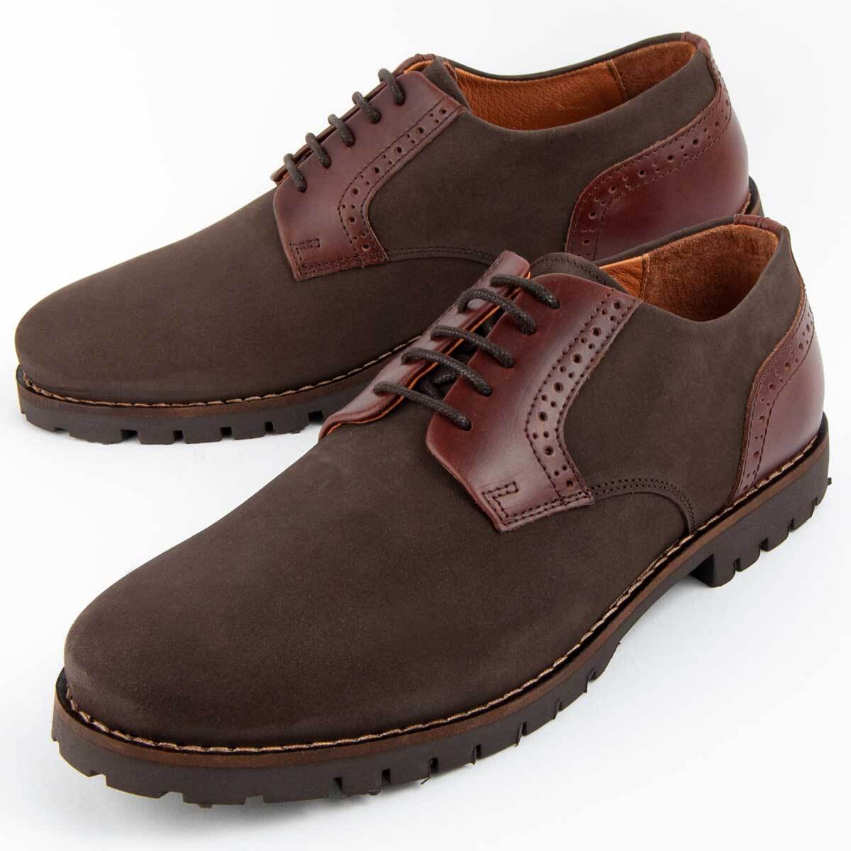 Zapato Oxford De Piel - Marron