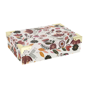 Lot de 6 Boîtes de Rangement - HOME DECO FACTORY - Pratiques - Chic - Multicolore