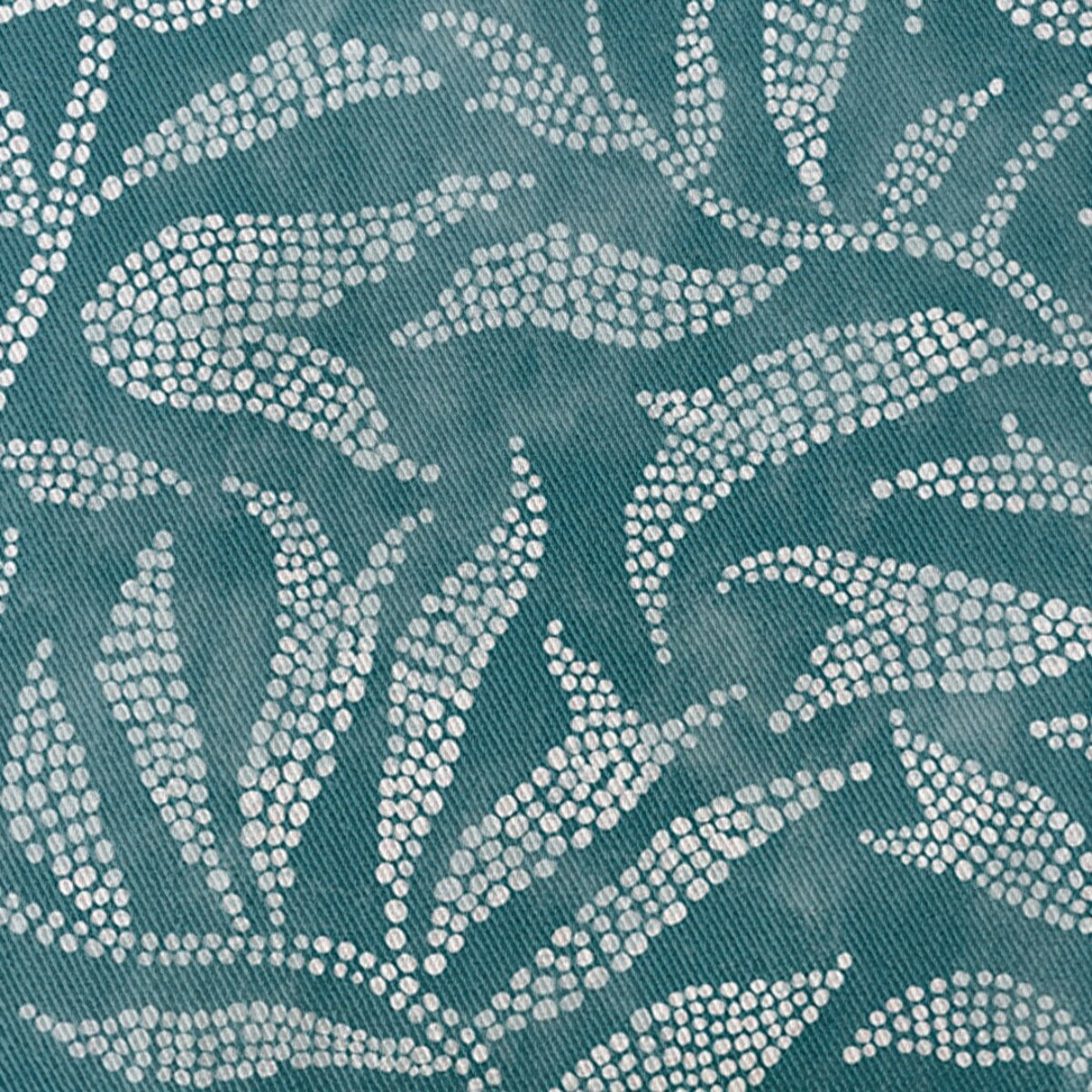 Nappe imprimée anti-tâches YERAY TURQUOISE