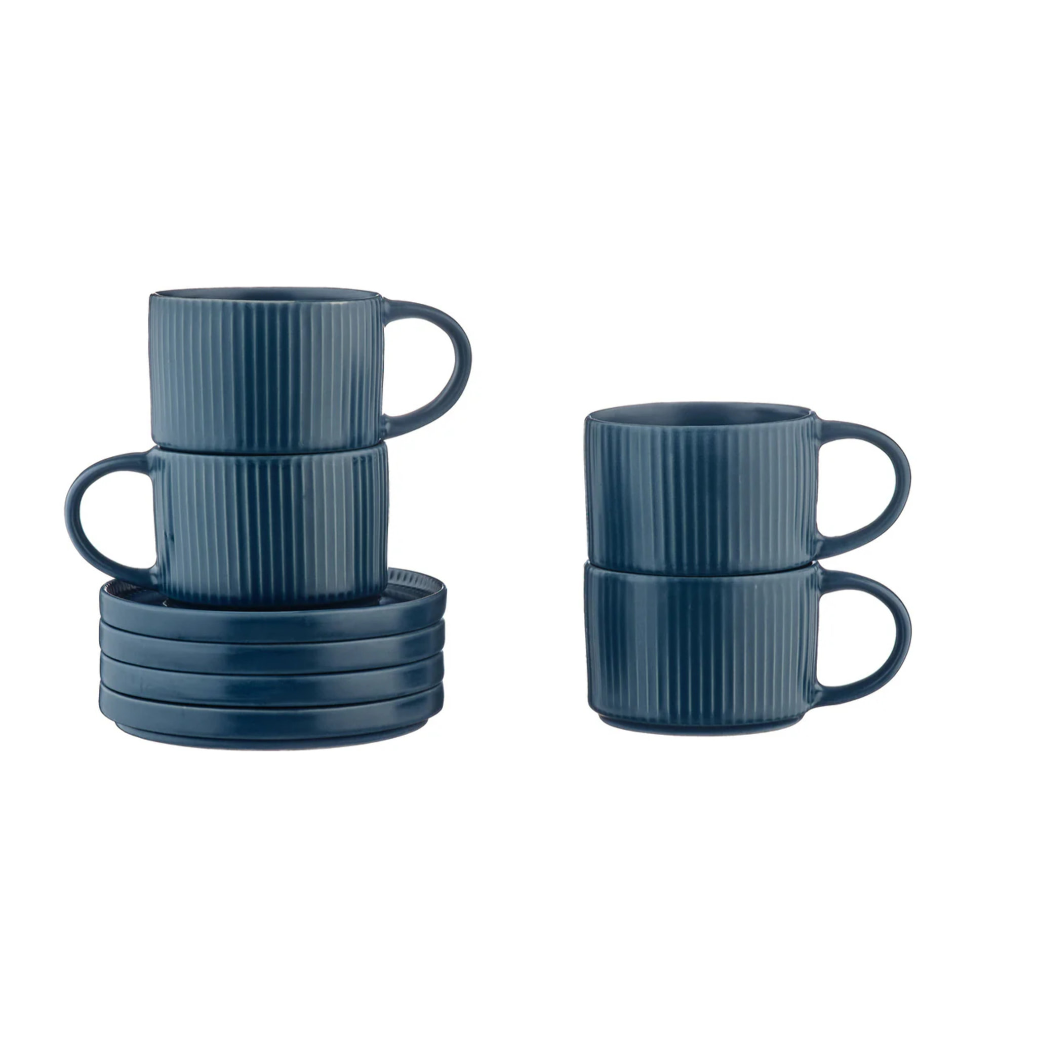 Tasse SCANDI 15cl et soucoupe Ø12cm - 8 pièces - Marine
