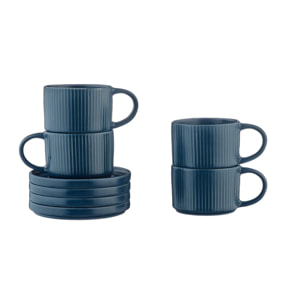 Tasse SCANDI 15cl et soucoupe Ø12cm - 8 pièces - Marine